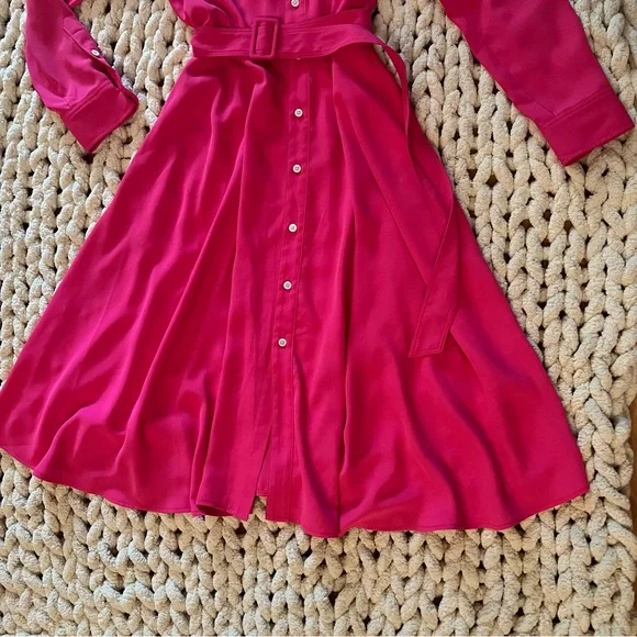 Ralph Lauren Fuchsia Long Sleeve Dress - Picture 5 of 11